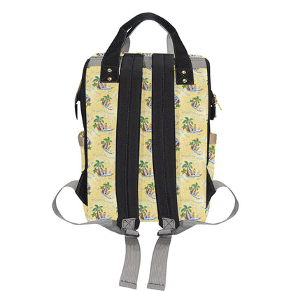Surf Catch the Wave Design Diaper Bag Backpack
