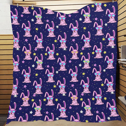 Rabbit Baby Pattern Print Design RB015 Premium Quilt