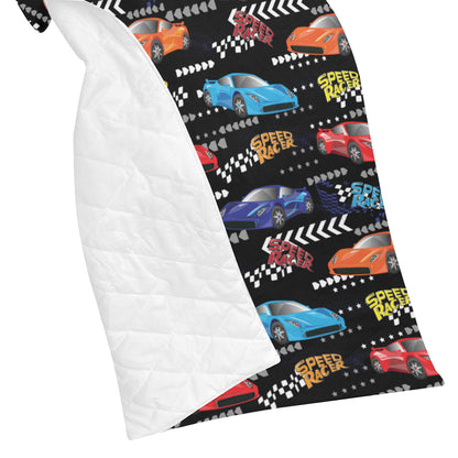 Racing Pattern Print Design A05 Premium Quilt