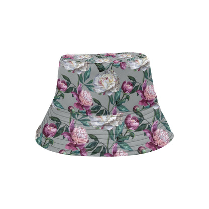 Peony Pattern Print Design PE01 Unisex Bucket Hat
