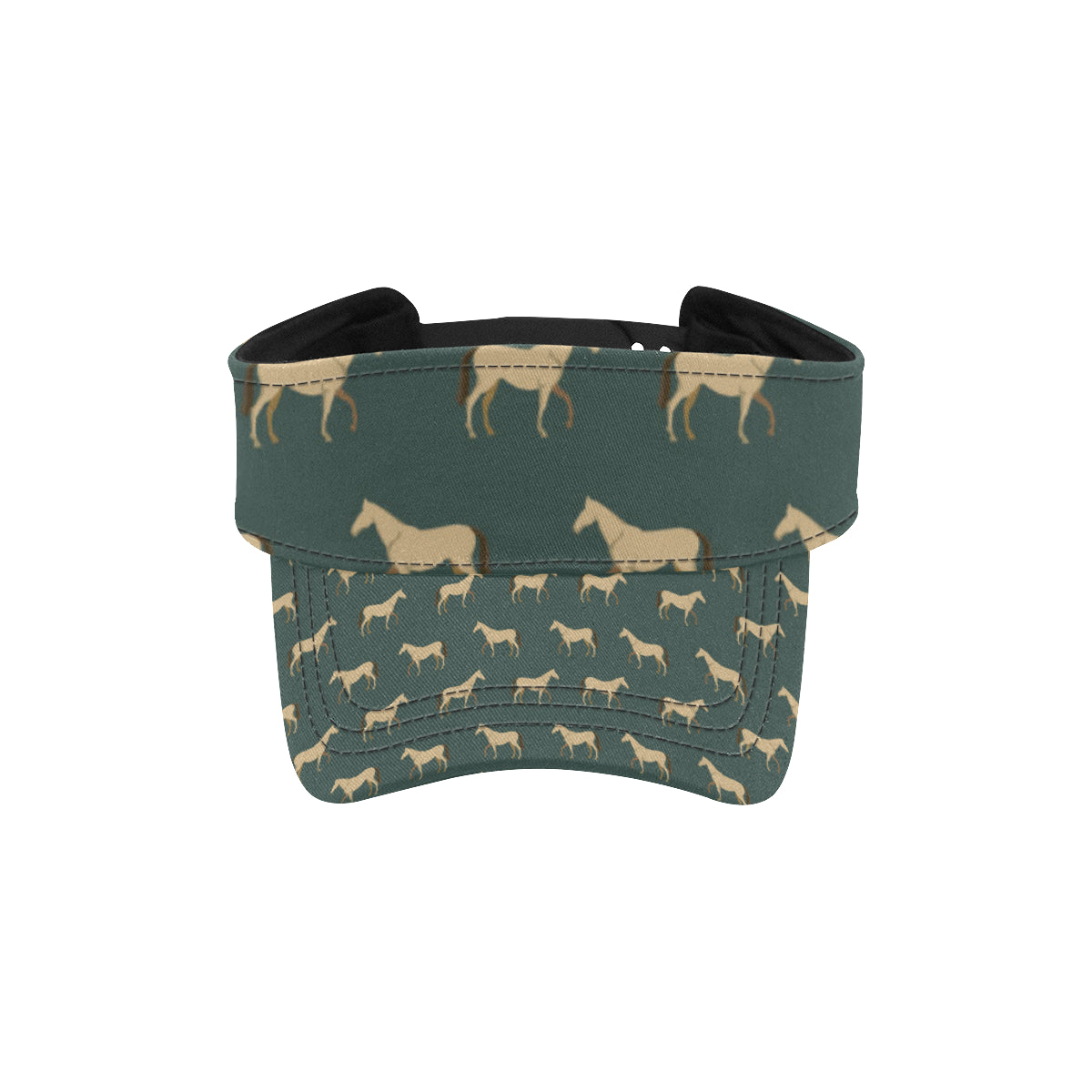 Horse Classic Themed Pattern Print Unisex Sun Visor