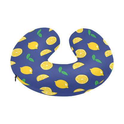 Citrus  Pattern Print Design 02 U-Shaped Travel Neck Pillow