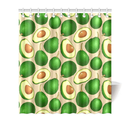 Avocado Pattern Print Design AC010 Shower Curtain