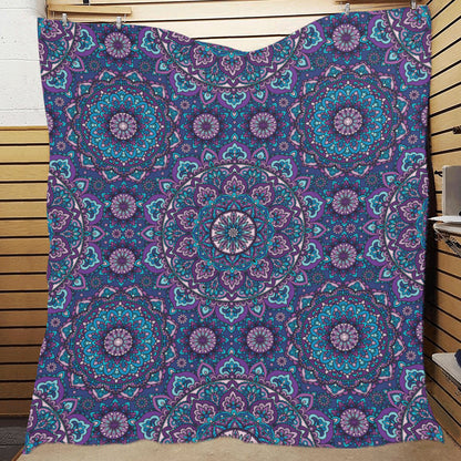 Medallion Pattern Print Design 05 Premium Quilt