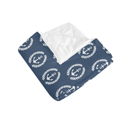 Anchor Pattern Print Design 04 Premium Quilt