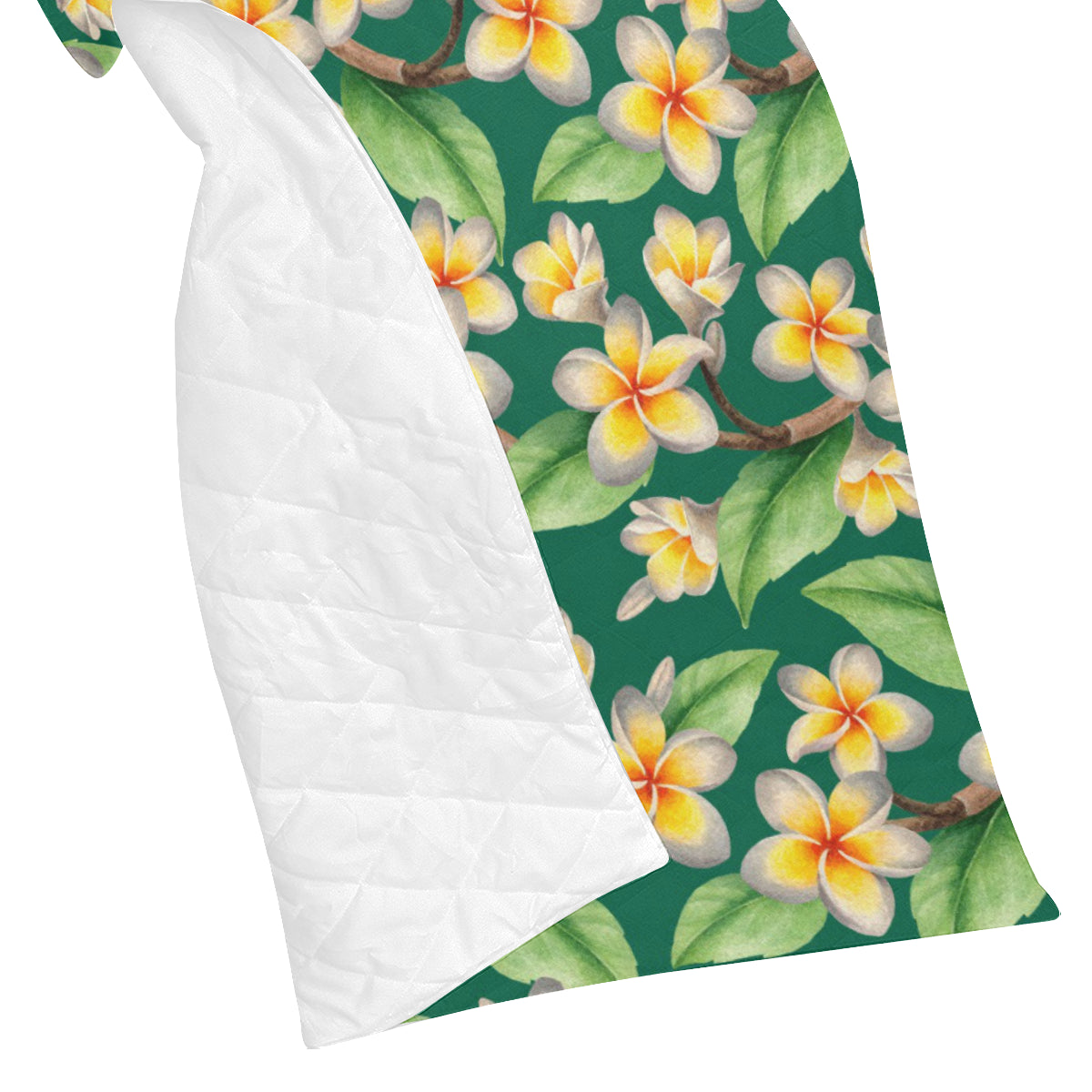 Plumeria Pattern Print Design PM07 Premium Quilt