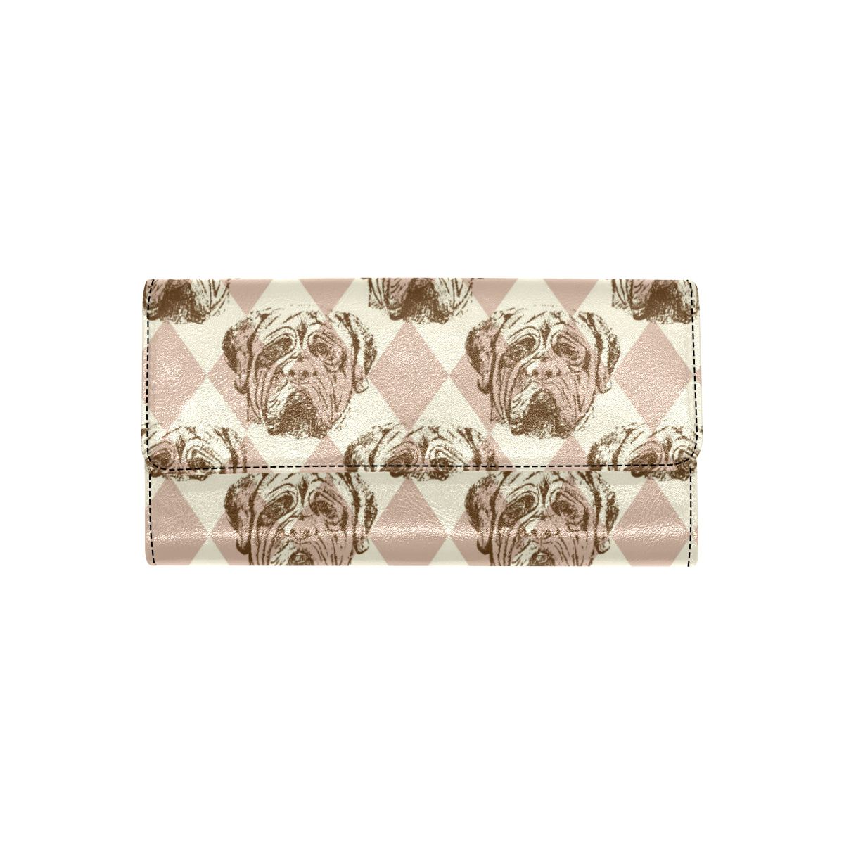 Mastiffs Pattern Print Design 01 Women's Trifold Wallet