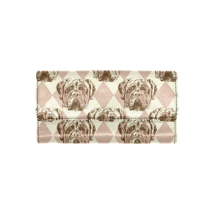 Mastiffs Pattern Print Design 01 Women's Trifold Wallet