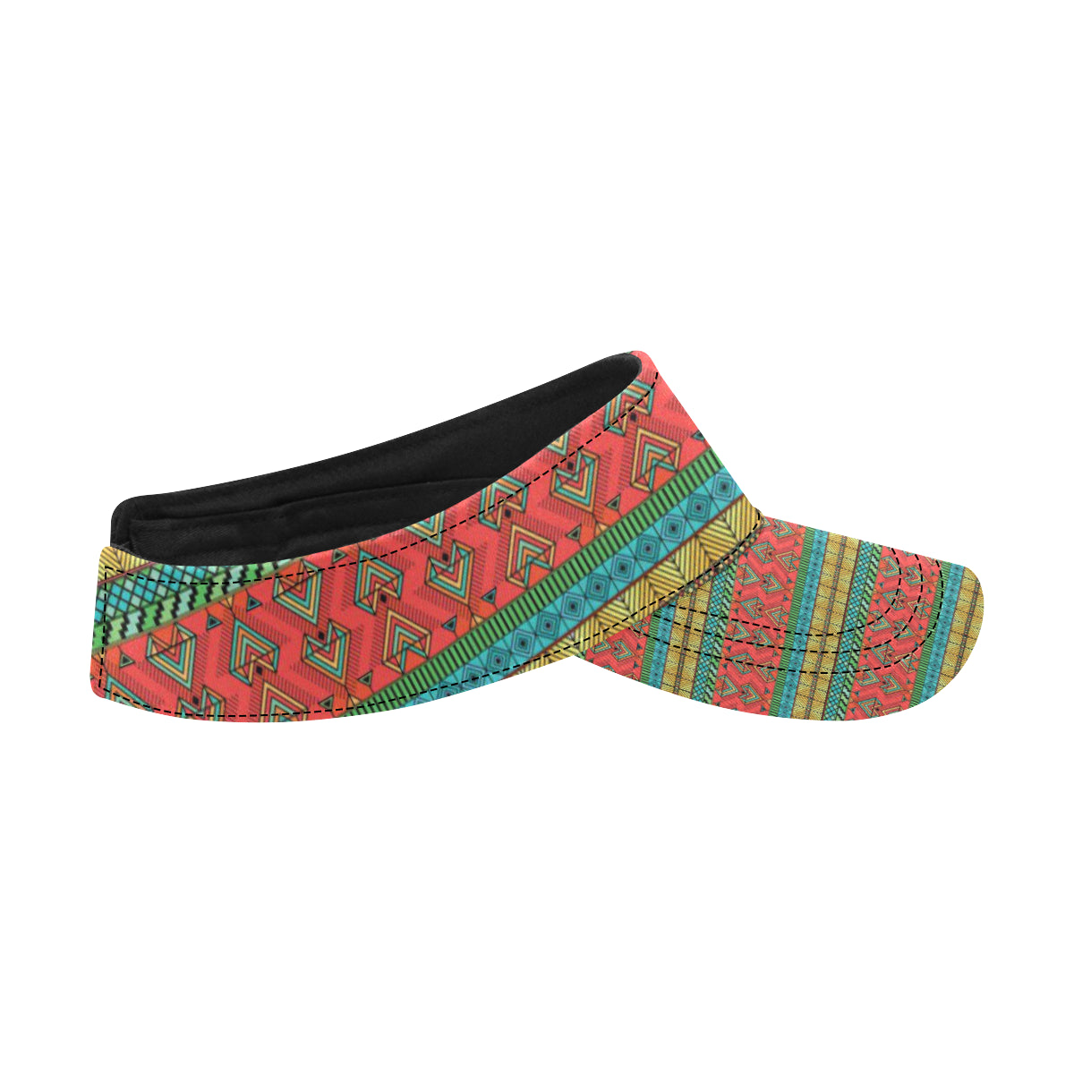 African Colorful Zigzag Print Pattern Unisex Sun Visor