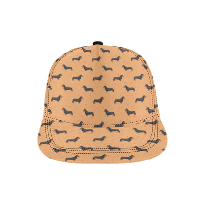 Dachshund Draw Print Pattern Snapback Cap