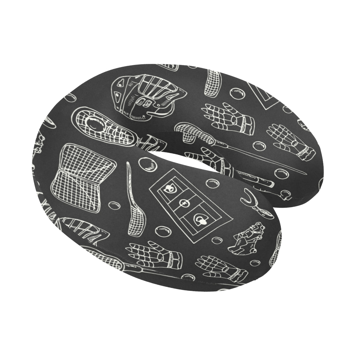 Lacrosse Pattern Print Design 01 U-Shaped Travel Neck Pillow