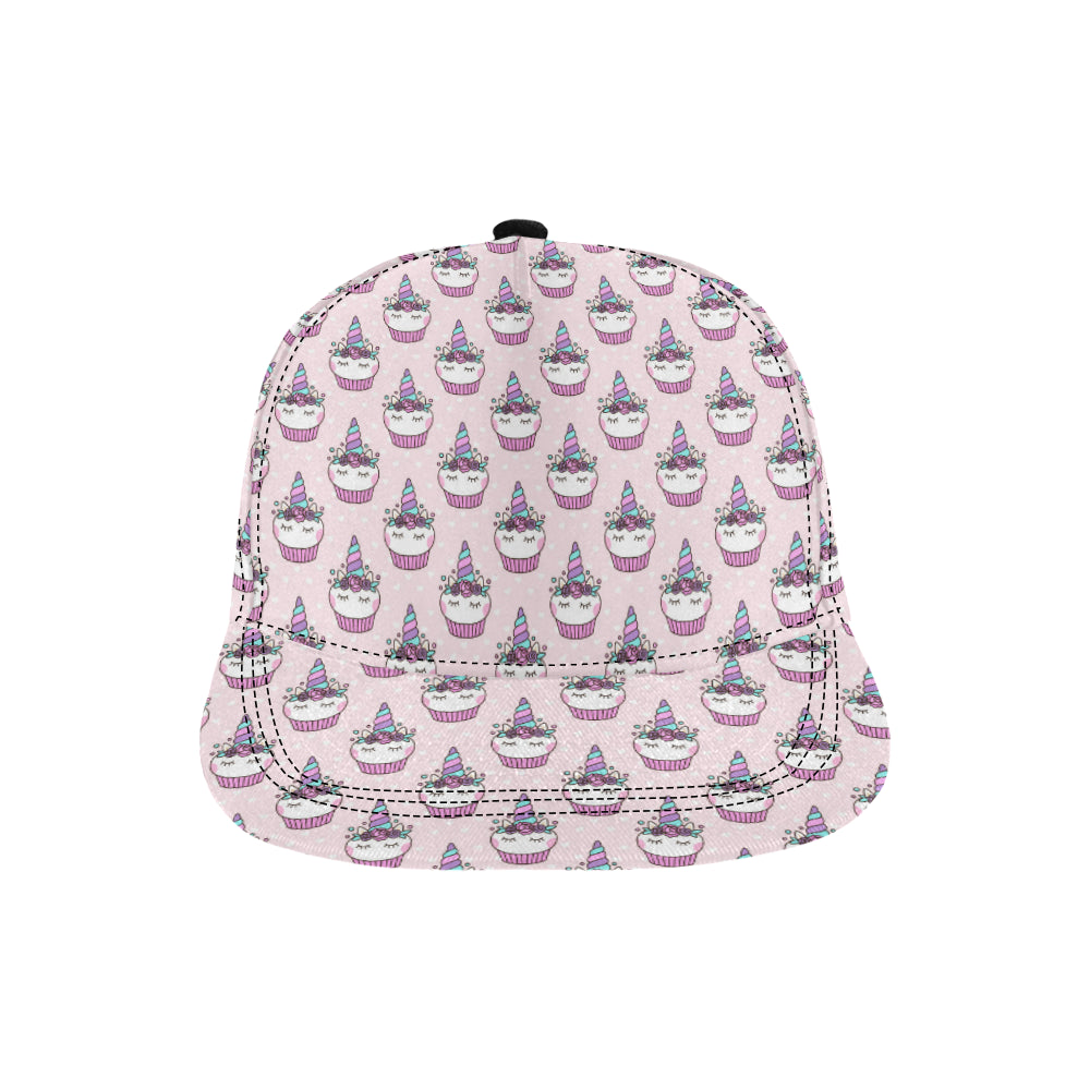 Cupcakes Unicorn Print Pattern Snapback Cap