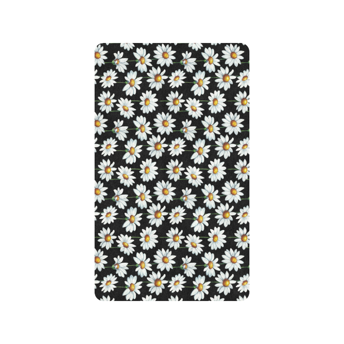 Daisy Print Pattern Rubber Doormat