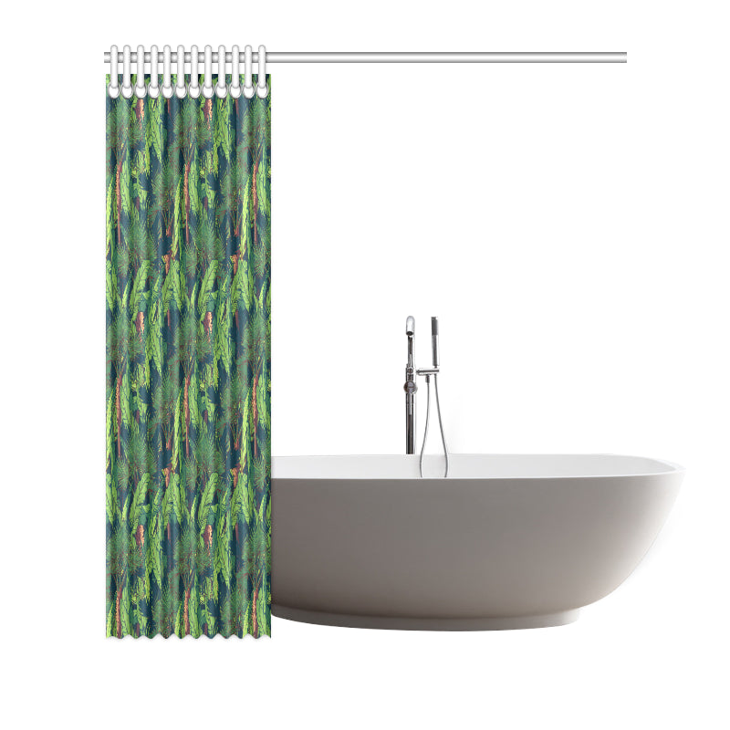 Rainforest Pattern Print Design A01 Shower Curtain