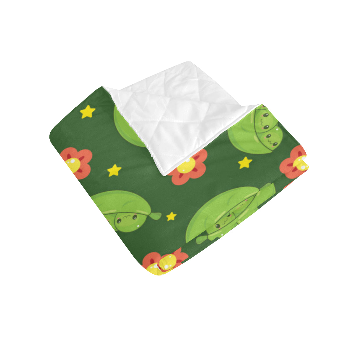 Peas Pattern Print Design A01 Premium Quilt