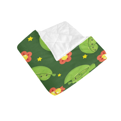 Peas Pattern Print Design A01 Premium Quilt