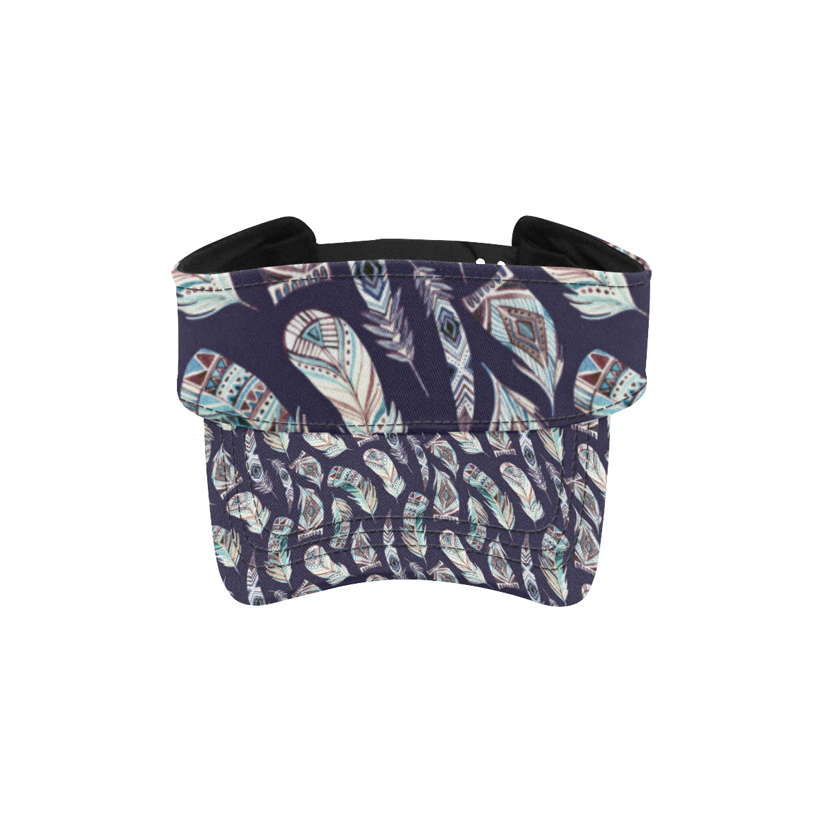 Feather Vintage Boho Design Print Unisex Sun Visor