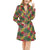 Summer Floral Print Design LKS305 Women's Fleece Robe