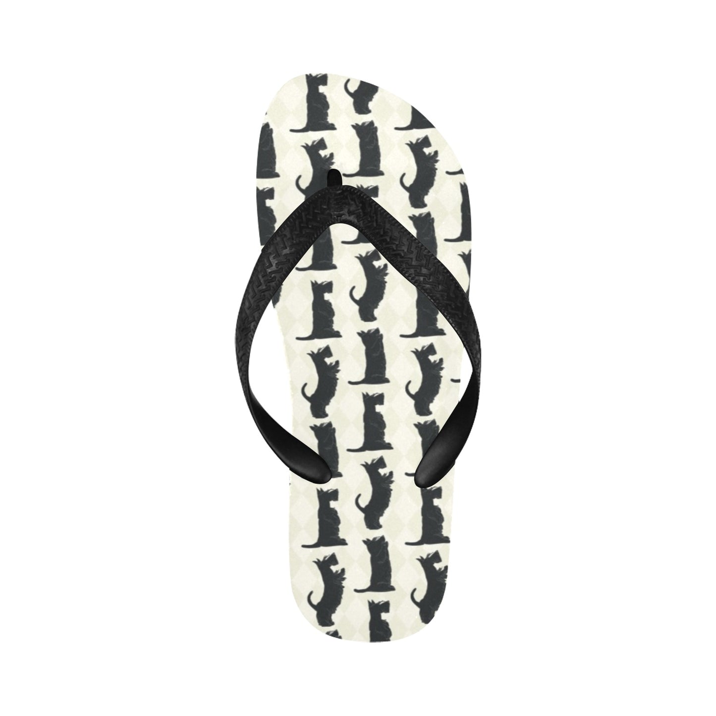 Scottish Terriers Print Design LKS309 Flip Flops