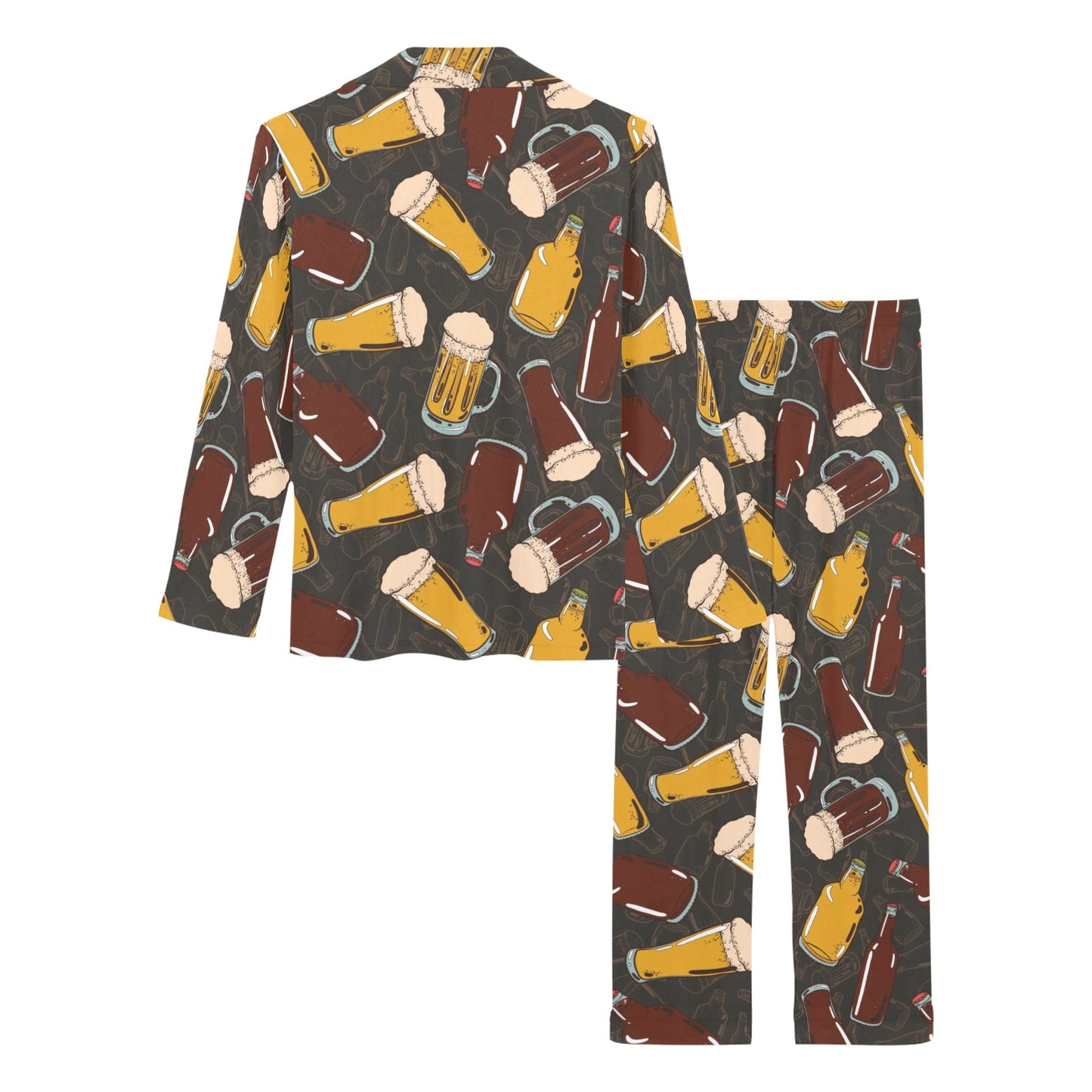 Beer Pattern Print Design 03 Women's Long Pajama Set