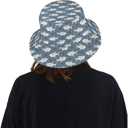 Shark Print Design LKS305 Unisex Bucket Hat