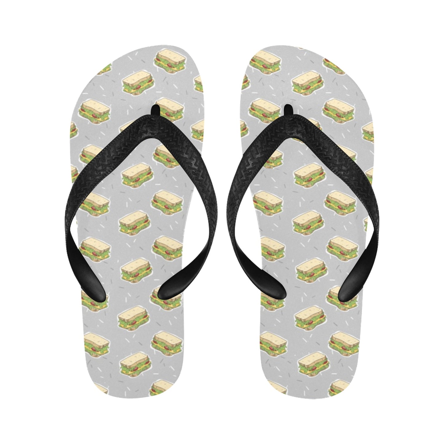 Sandwich Print Design LKS304 Flip Flops