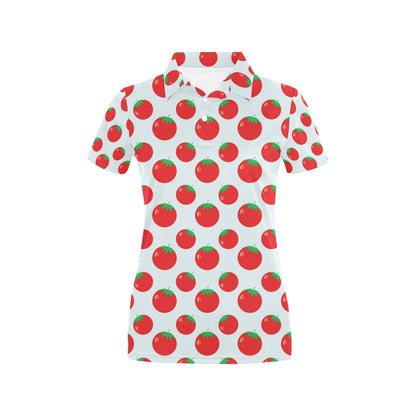 Tomato Print Design LKS307 Women's Polo Shirt