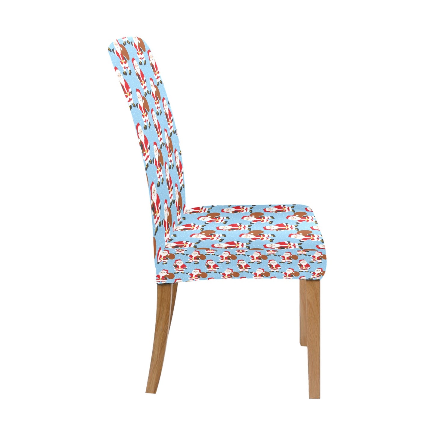 Santa Christmas Themed Print Design LKS305 Dining Chair Slipcover