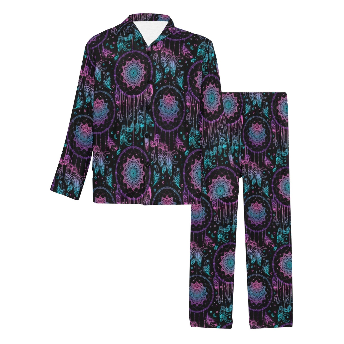 Dream catcher boho mandala Men's Long Pajama Set
