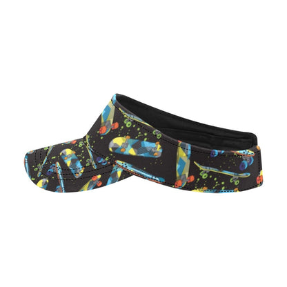 Skateboard Print Design LKS305 Unisex Sun Visor