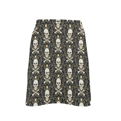 Skull King Print Design LKS307 17" Golf & Pickleball Skort with Pockets