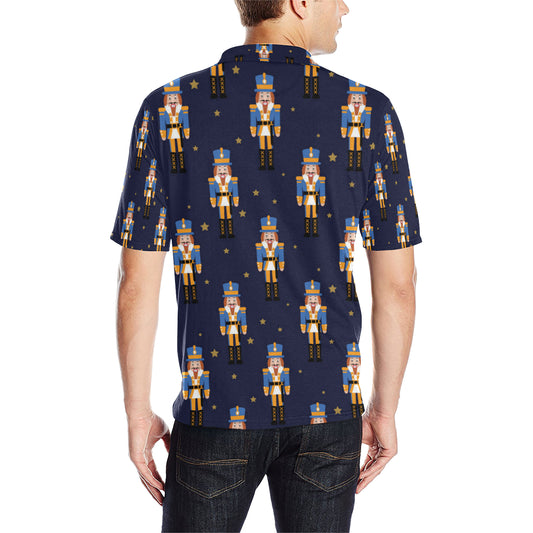 Nutcracker Pattern Print Design A04 Men Polo Shirt