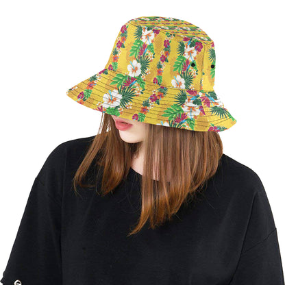Hawaiian Themed Pattern Print Design H09 Unisex Bucket Hat