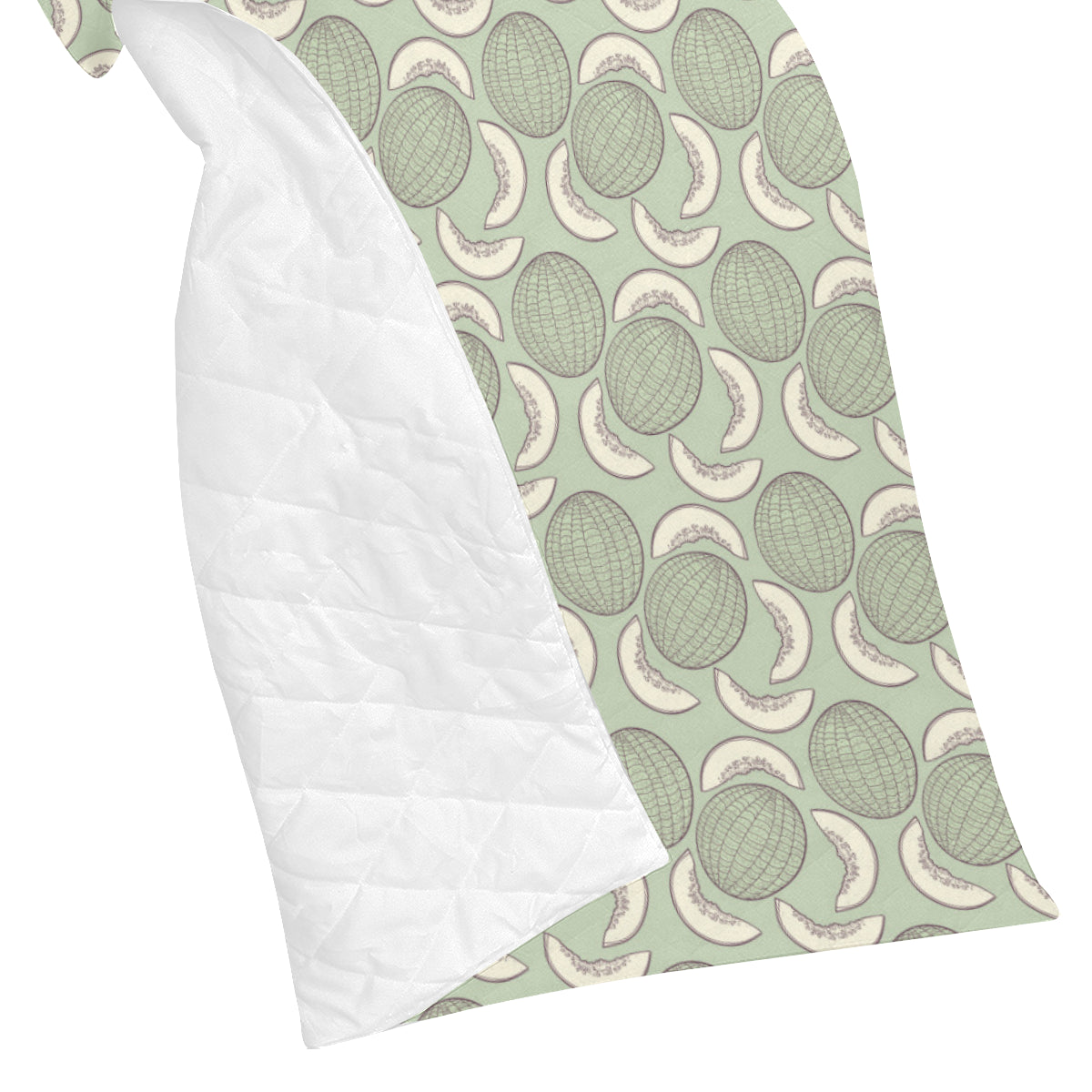 Cantaloupe Pattern Print Design 01 Premium Quilt