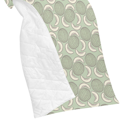 Cantaloupe Pattern Print Design 01 Premium Quilt
