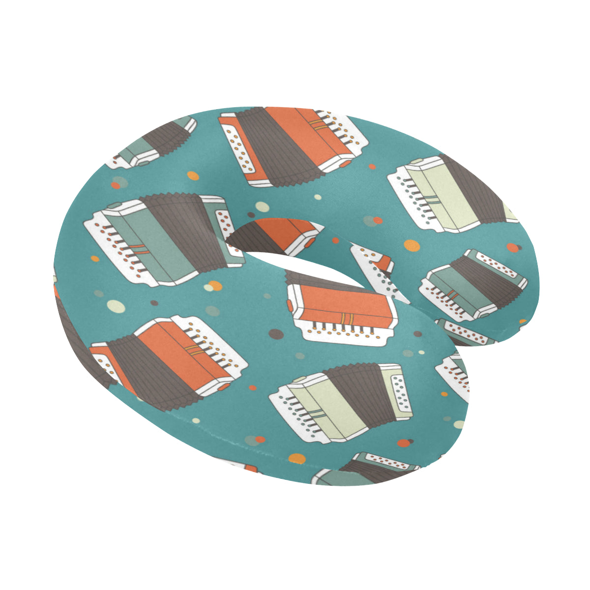 Accordion Pattern Print Design 02 U-Shaped Travel Neck Pillow