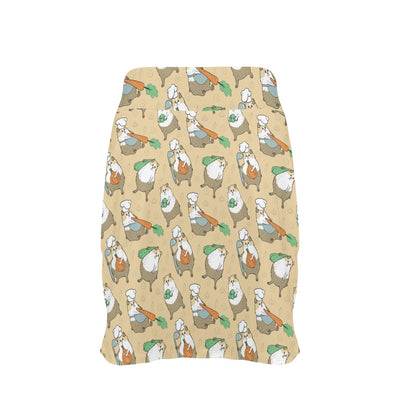 Guinea Pig Print Design LKS401 17" Golf & Pickleball Skort with Pockets