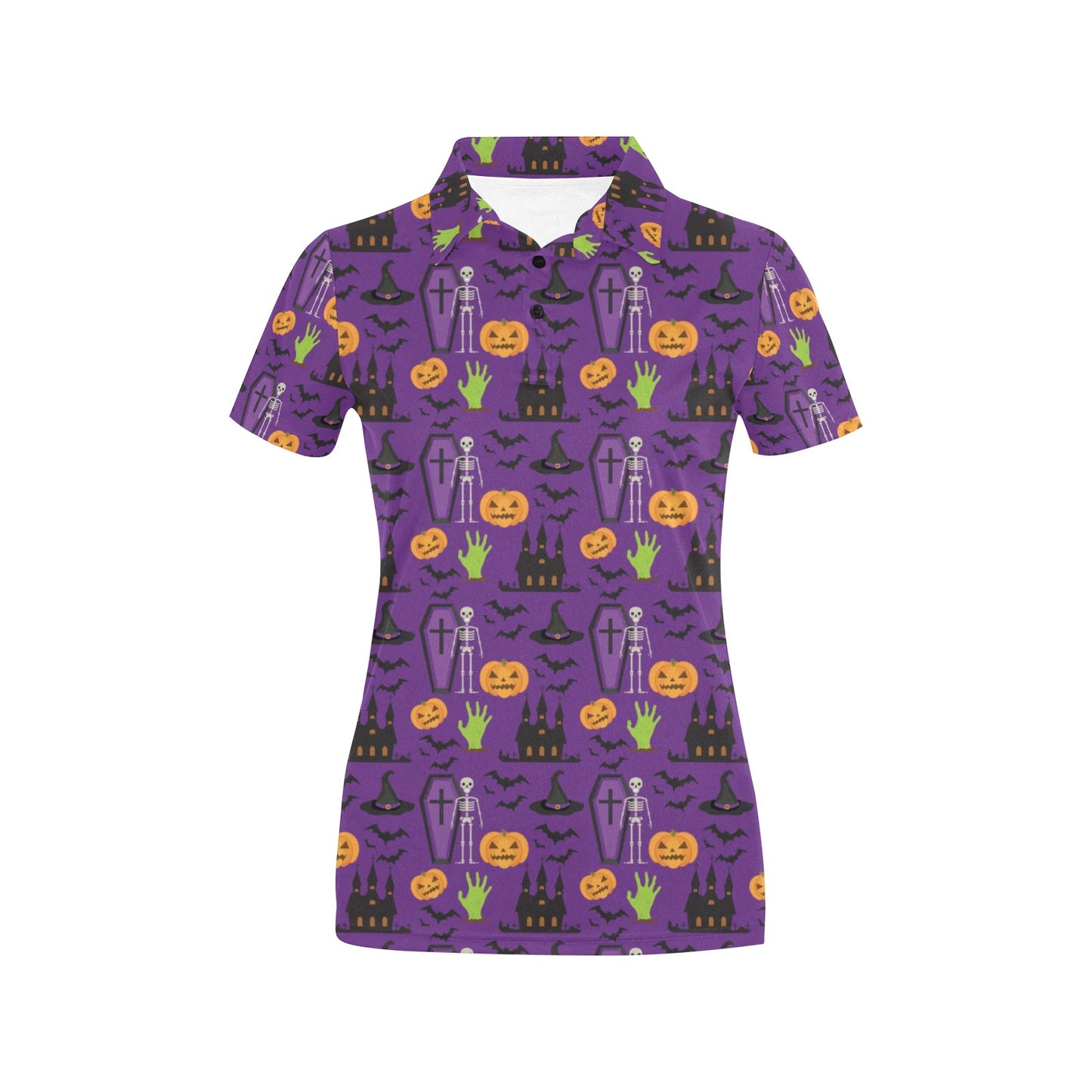 Halloween Print Design LKS403 Women's Polo Shirt