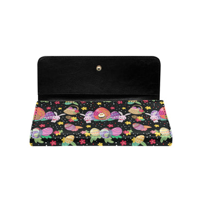 Easter Eggs Pattern Print Design RB06 Women's Trifold Wallet