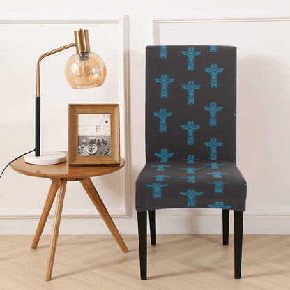Totem Print Design LKS304 Dining Chair Slipcover