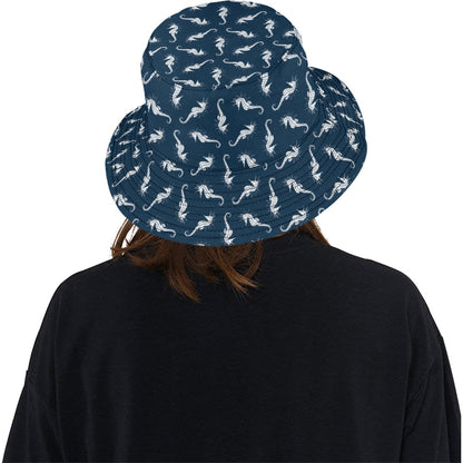 SeaHorse Print Design LKS402 Unisex Bucket Hat