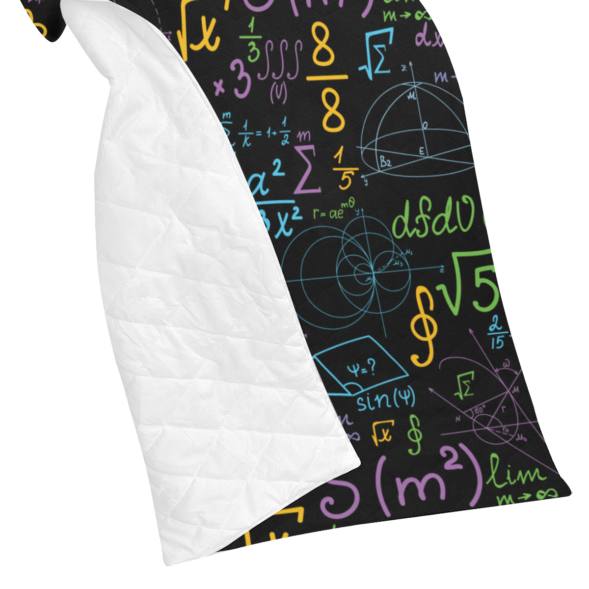 Math Pattern Print Design 03 Premium Quilt