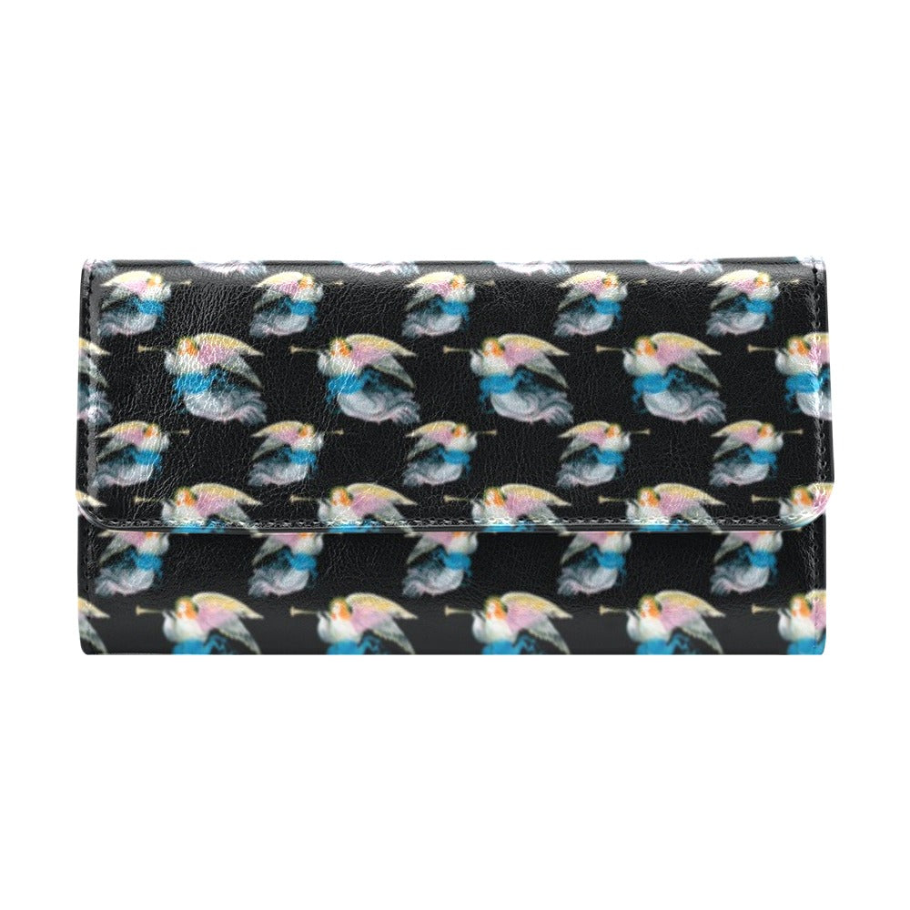 Angel with Wings Beautiful Design Print Women's Trifold Wallet