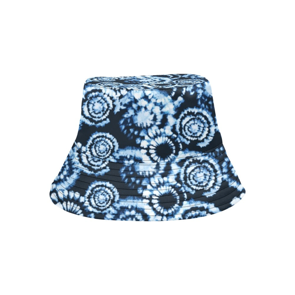 Tie Dye Dark Blue Print Design LKS306 Unisex Bucket Hat