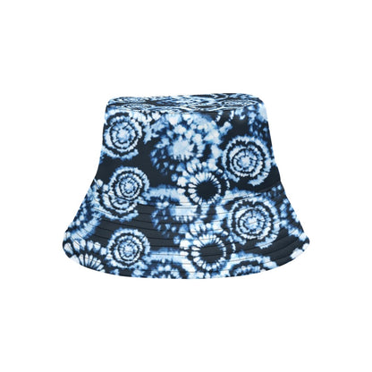 Tie Dye Dark Blue Print Design LKS306 Unisex Bucket Hat