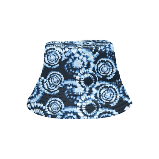 Tie Dye Dark Blue Print Design LKS306 Unisex Bucket Hat