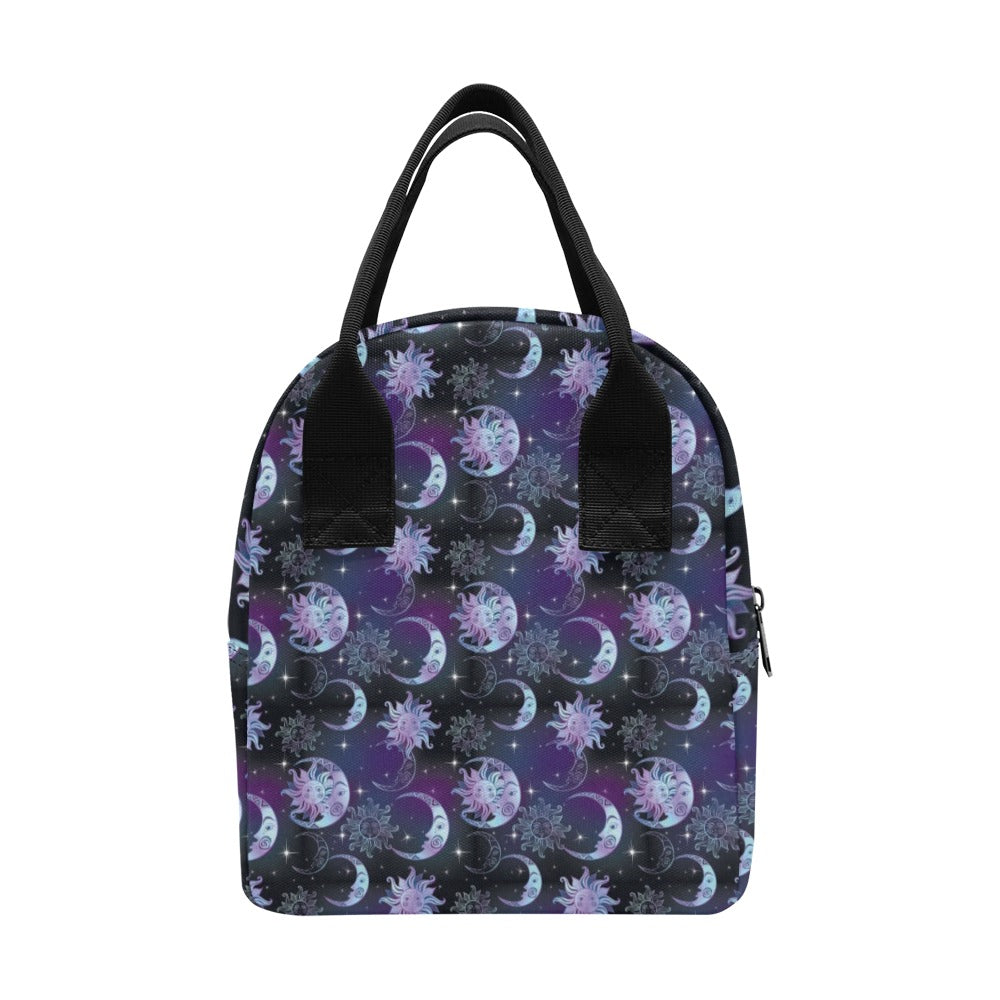 Sun Moon Print Design LKS303 Insulated Lunch Bag