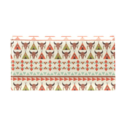 American indian Ethnic Pattern Women's Trifold Wallet
