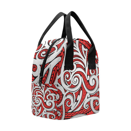 Maori Polynesian Themed Design Print Insulated Lunch Bag
