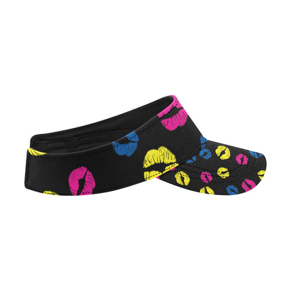 Lip Neon Color Pattern Print Design 01 Unisex Sun Visor